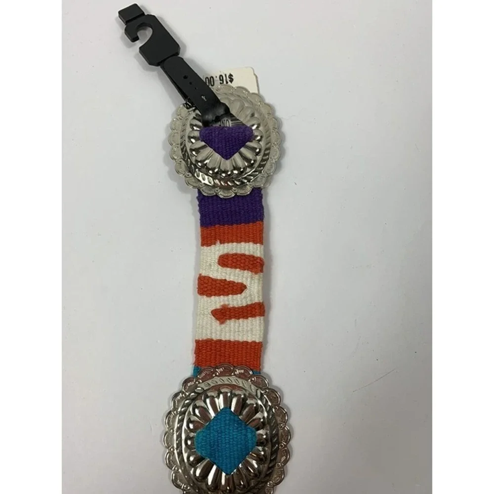Dillard's Vintage ‎ Boho Multicolor With Silver Belt One Size 45